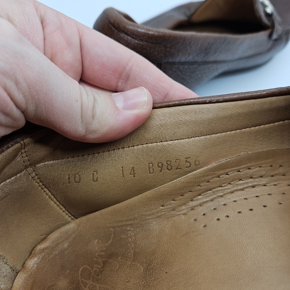 Alan Payne Mario Deerskin Bit Loafers brown 10C - Picture 8 of 10